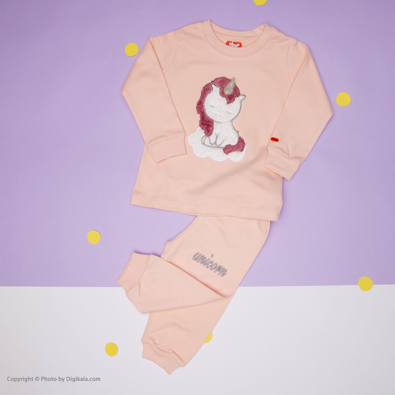 ست تی شرت آستین بلند و شلوار دخترانه مادر مدل 303-80 - - 14