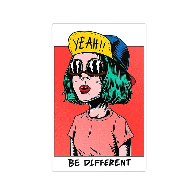  استیکر لپ تاپ ماسا دیزاین طرح GIRL مدل STKA004