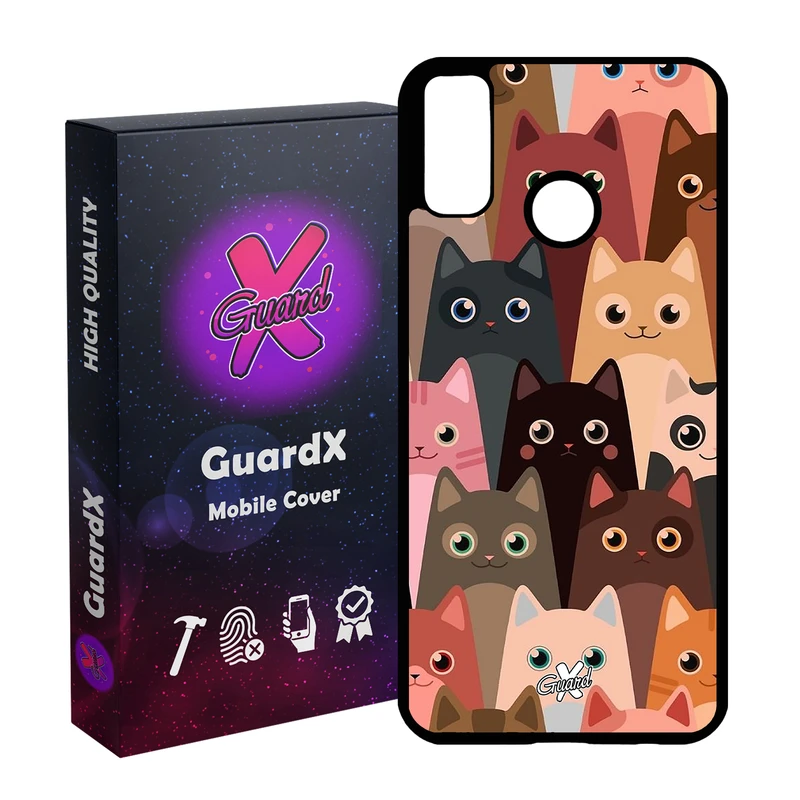 کاور گارد ایکس طرح Cat مدل Glass10067 مناسب برای گوشی موبایل هوآوی Y8s