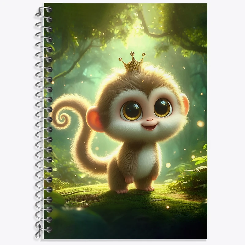 دفتر نت موسیقی 50 برگ خندالو طرح میمون بامزه کد F6078