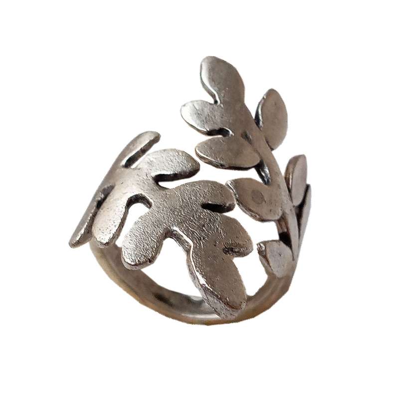 انگشتر زنانه مدل برگ انجیری کد BR-41