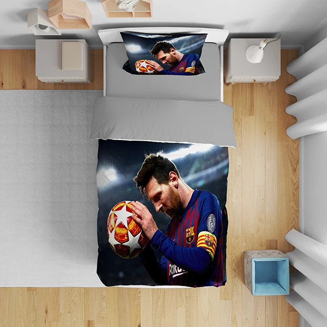 سرویس روتختی مدل لیونل مسی 5156 تکنفره 5 تکه