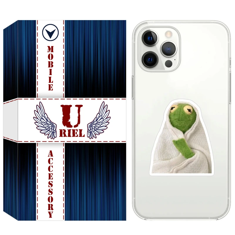 کاور یوریل مدل Clear کد 82 طرح قورباغه مناسب برای گوشی موبایل اپل iPhone 12 Pro Max