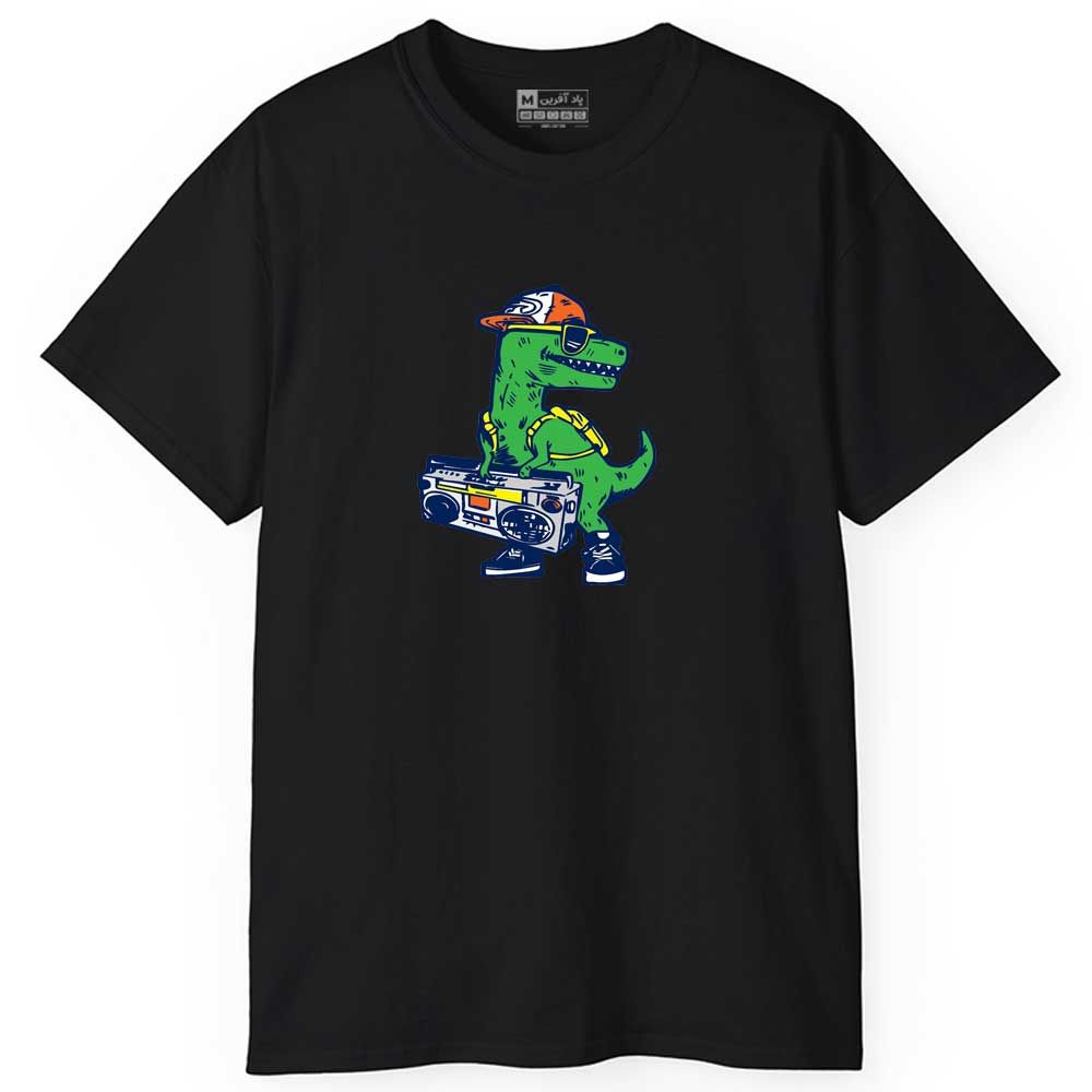 تی شرت آستین کوتاه مردانه پاد آفرین مدل اسپرت طرح دایناسور بامزه کد 0759 - - 1