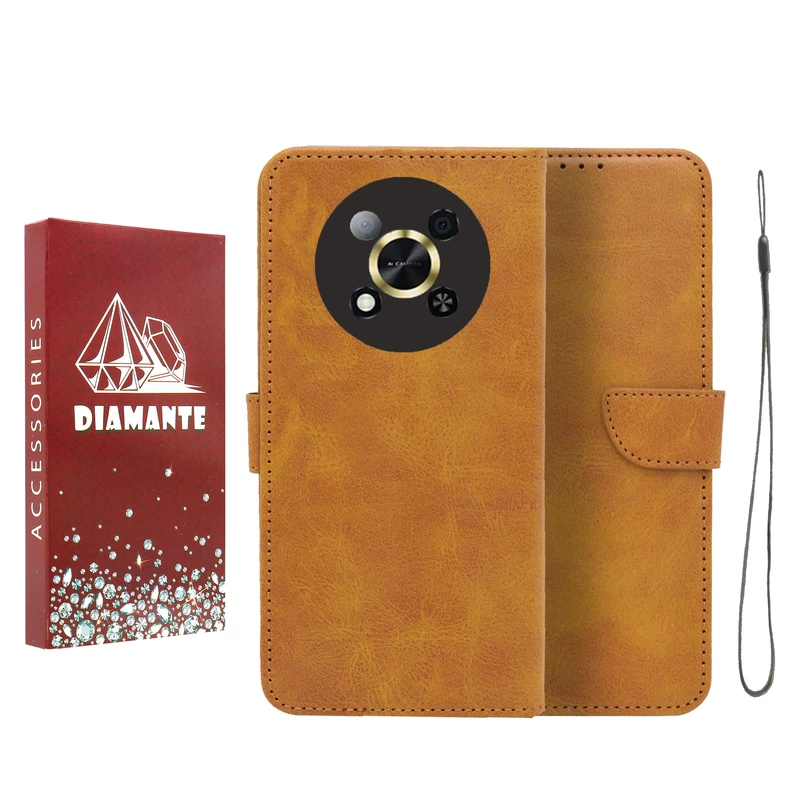 کیف کلاسوری دیامانته مدل Bandaviz Rd مناسب برای گوشی موبایل وکال Vocal V2 به همراه بند آویز