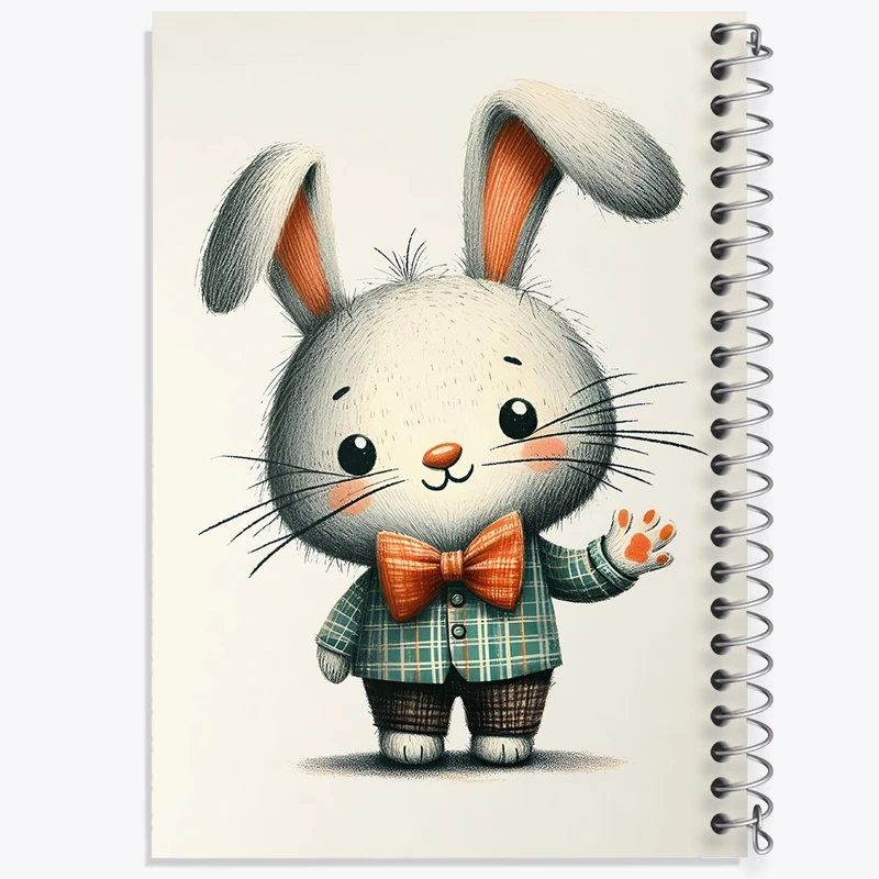 دفتر لیست خرید 50 برگ خندالو طرح خرگوش کیوت کد N5377