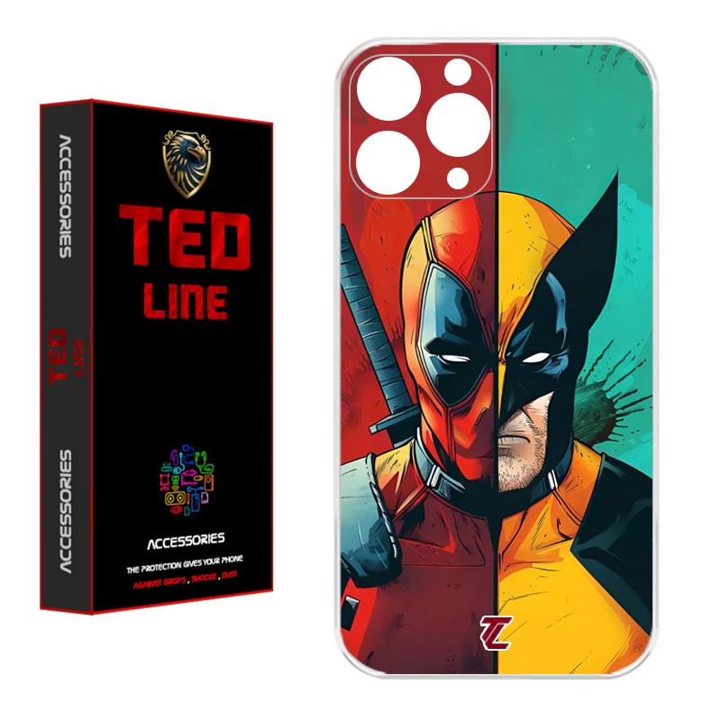 کاور تد لاین طرح ددپول و ولورین کد 1134 مناسب برای گوشی موبایل اپل Iphone 11 Pro Max