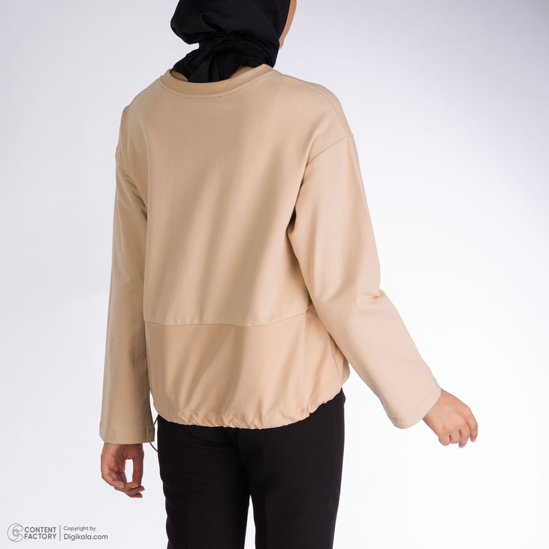 سویشرت زنانه ناریان مدل 2021820 رنگ کرم