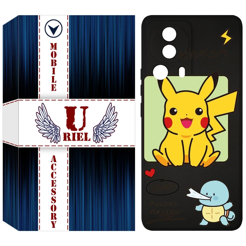 کاور یوریل مدل KSH کد 28 طرح پوکمون مناسب برای گوشی موبایل شیائومی 13 Lite