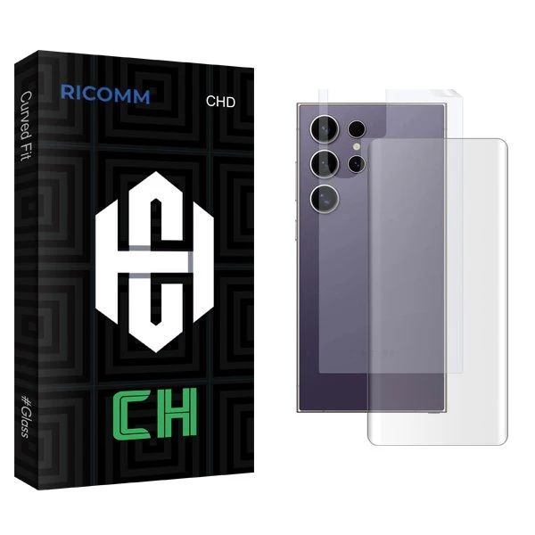 محافظ صفحه نمایش ریکام مدل CH UV مناسب برای گوشی موبایل سامسونگ Galaxy S24 Ultra  به همراه محافظ پشت گوشی