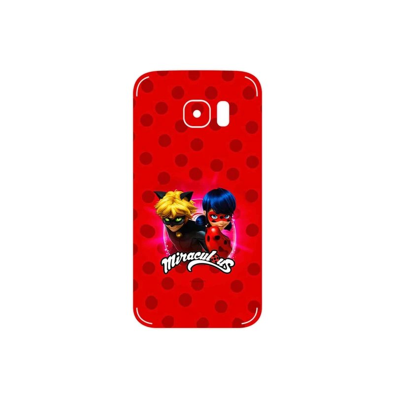 برچسب پوششی ماهوت مدل Ladybug and Cat Noir مناسب برای گوشی موبایل سامسونگ Galaxy S7