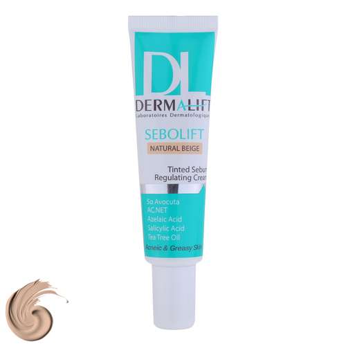 کرم ضد جوش صورت درمالیفت مدل sebolift مناسب پوست‌های چرب و آکنه‌ای حجم 30 میلی لیتر