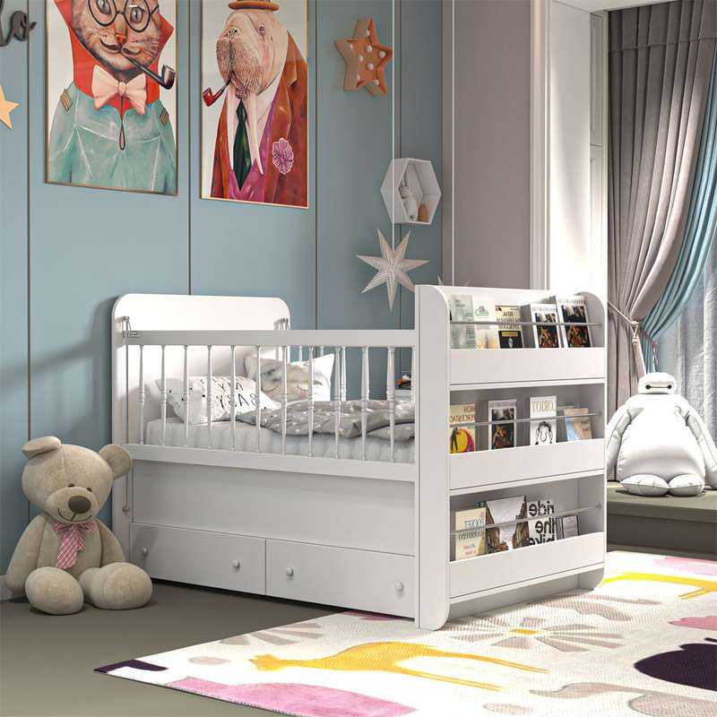 تختخواب کودک اعیان مدل FH845 سایز 130 × 70