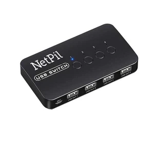 سوییچ 4 پورت USB نت پیل مدل U404