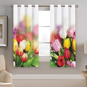 پرده نیروانا طرح گل  مدل هازان کد 8638 سایز 140×200 سانتی متر