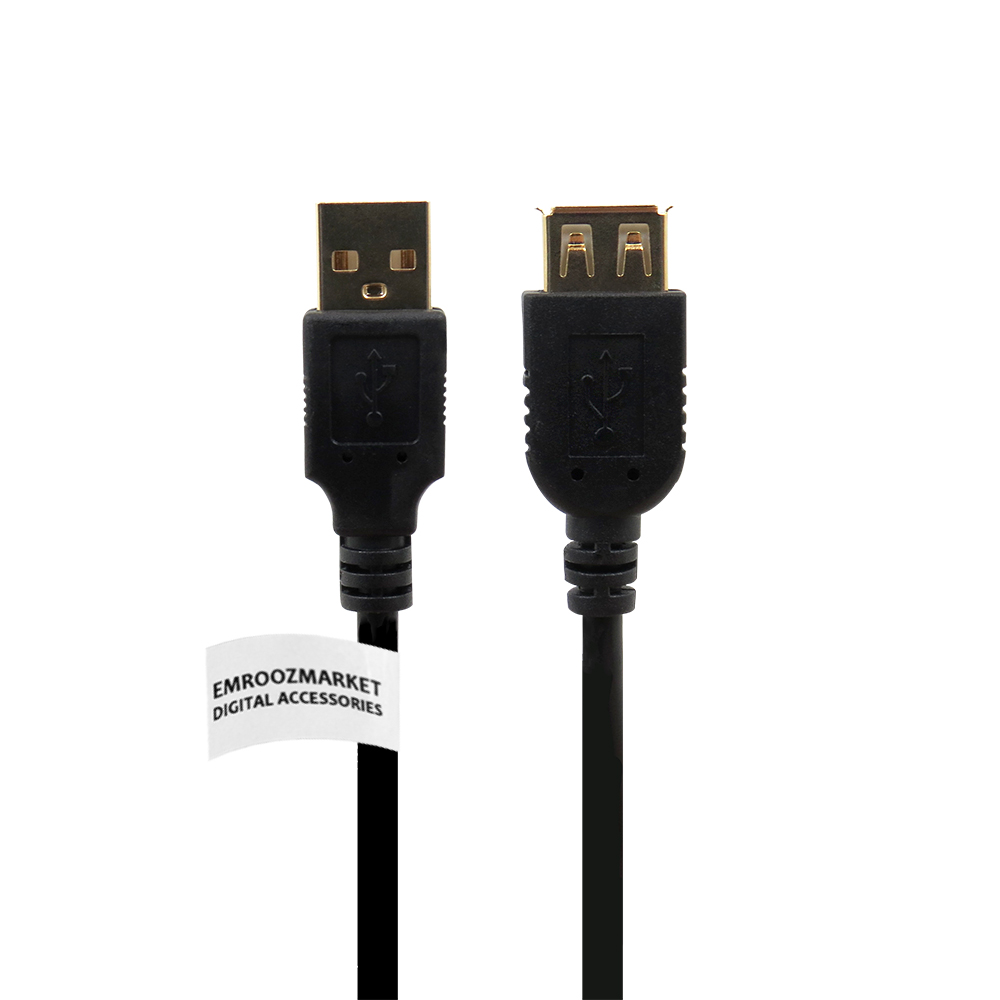 کابل افزایش طول USB2 امروزمارکت مدل EM25D02 طول 3 متر