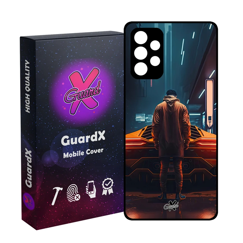 کاور گارد ایکس طرح لامبورگینی مدل Glass10601 مناسب برای گوشی موبایل سامسونگ Galaxy A32 4G