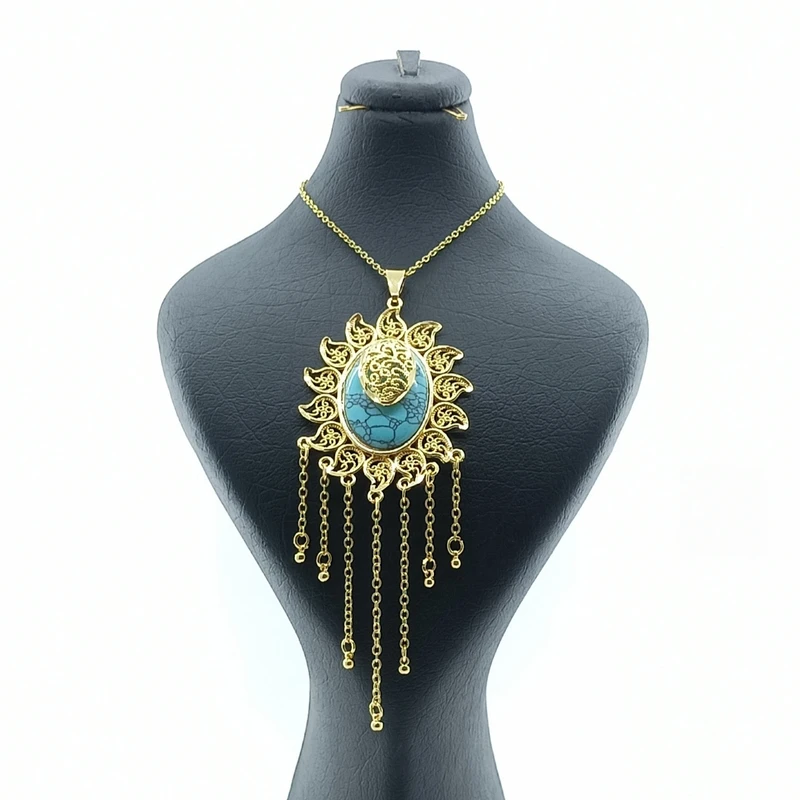 گردنبند زنانه مدل فیروزه کد G0010