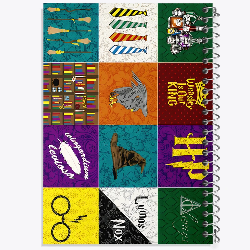 دفتر ژورنال نویسی 50 برگ خندالو مدل نقطه ای طرح هری پاتر (Harry Potter) کد N3148
