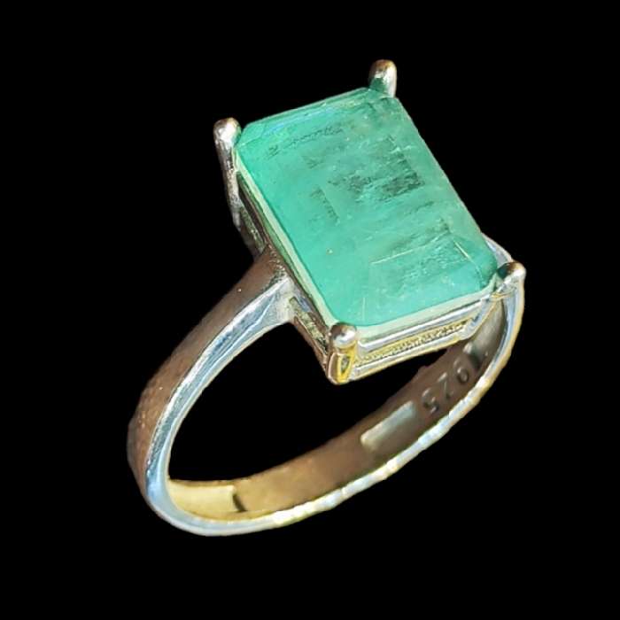 انگشتر نقره زنانه نقره جات بافندگان مدل سنگ تورمالین کد P654