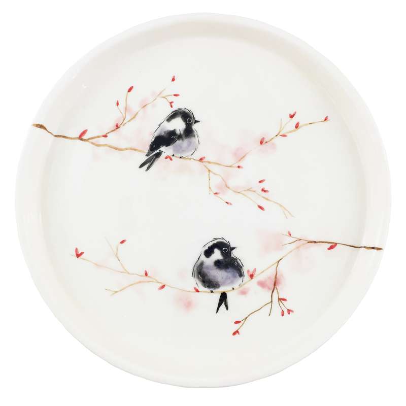 بشقاب سرامیکی طرح پرنده مدل gz14265