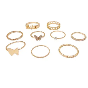 انگشتر زنانه مدل فانتزی کد Rns7 مجموعه 9 عددی