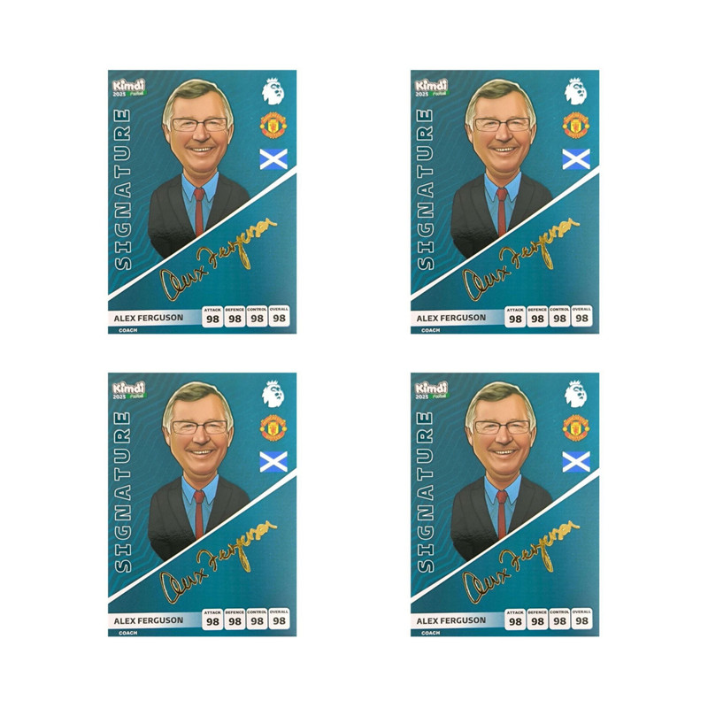 اسباب بازی زینتی کیمدی مدل الکس فرگوسن امضا ۲۰۲۵ مجموعه ۴ عددی 