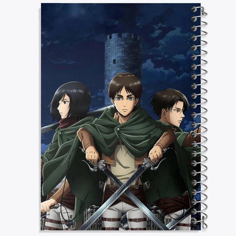 دفتر نت موسیقی 50 برگ خندالو مدل انیمه اتک آن تایتان Attack on Titan کد 4841