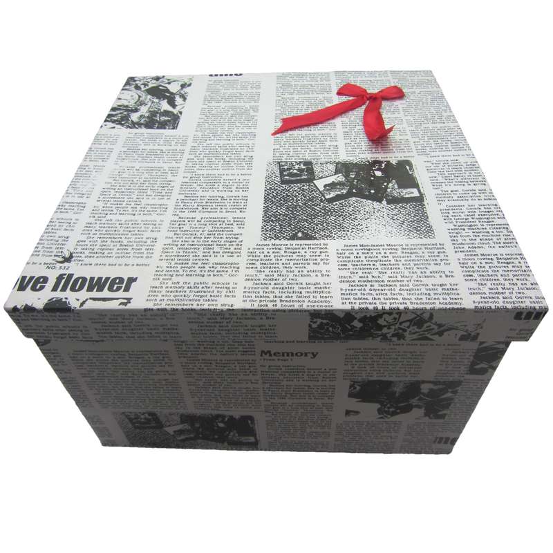 جعبه هدیه مدل روزنامه ای کد 6