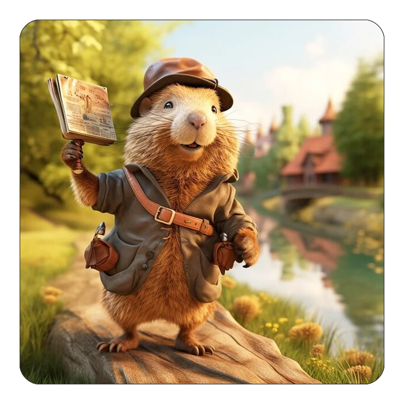 مگنت کاکتی طرح حیوانات کارتونی مدل mp27397