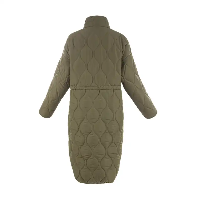 کاپشن زنانه سرژه مدل 219122 رنگ یشمی