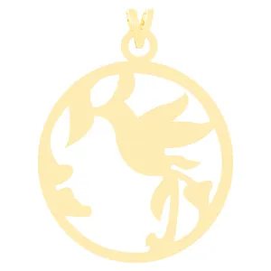 آویز گردنبند طلا 18 عیار زنانه الن نار مدل ELN3781