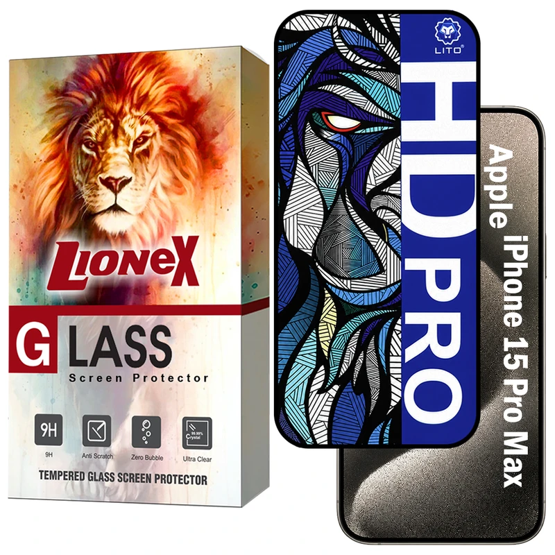 محافظ صفحه نمایش لایونکس مدل LITOHDL مناسب برای گوشی موبایل اپل iPhone 15 Pro Max