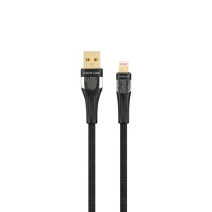کابل تبدل USB به لایتنینگ گرین لاین مدل Transparent طول ۱ متر