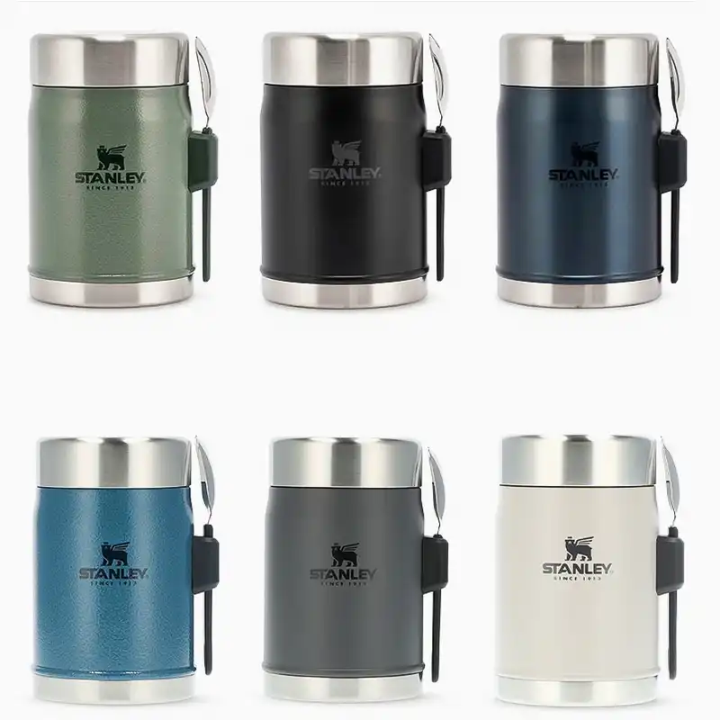 ظرف غذا استنلی مدل کلاسیک قاشق دار گنجایش 0.4 لیتر