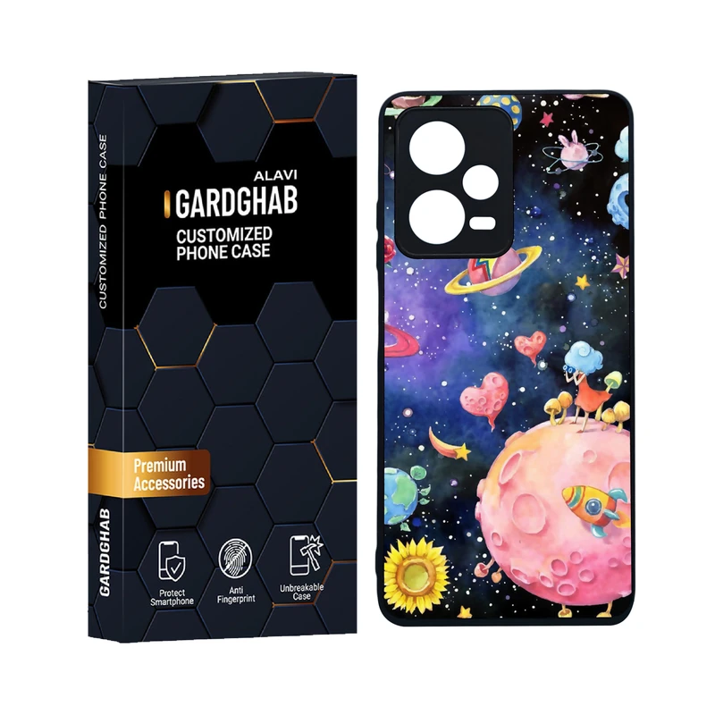 کاور گارد قاب علوی مدل دورژله ای فانتزی مناسب برای گوشی موبایل شیائومی Redmi Note 12 Pro 5G