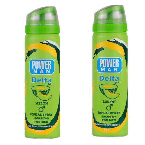 اسپری تاخیری دلتا دارو مدل طالبی حجم 65 میلی لیتر مجموعه 2 عددی