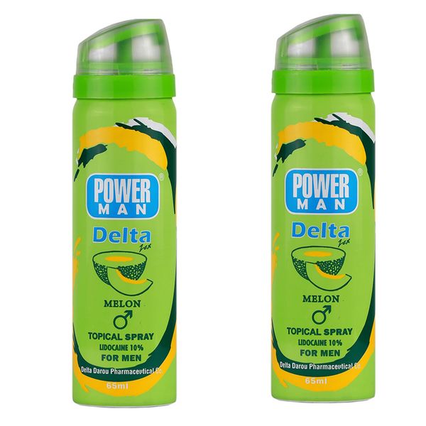 اسپری تاخیری دلتا دارو مدل طالبی حجم 65 میلی لیتر مجموعه 2 عددی