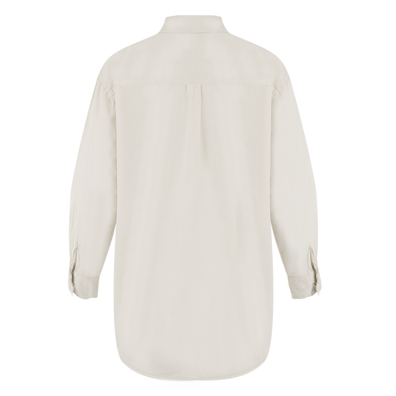 شومیز آستین بلند زنانه سرژه مدل 207353 رنگ کرم