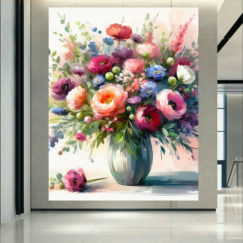  پوستر طرح مخمل گلدان مدل جذاب کد AR302522