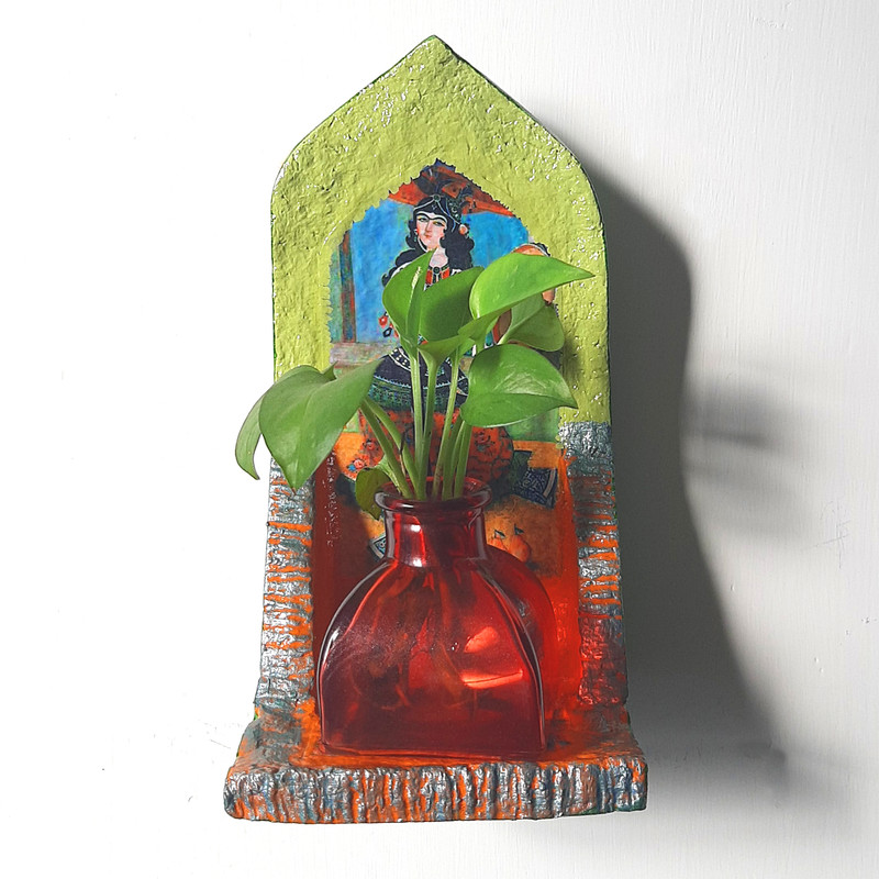 گلدان دیواری مدل طاقچه کد 7001 گلدان دیواری مدل طاقچه کد 7001