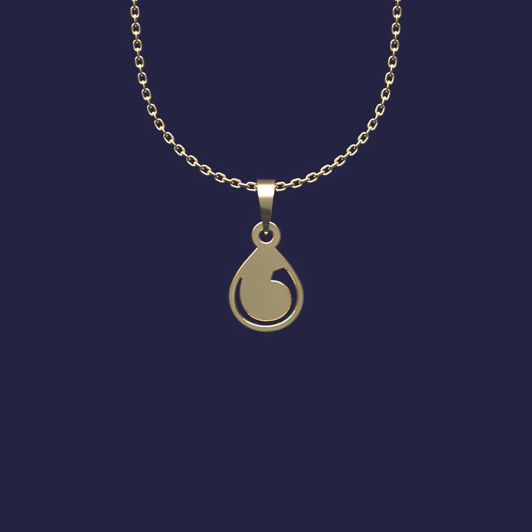 گردنبند طلا 18 عیار زنانه مدوپد مدل هندسی کد Z2-1-1183 -  - 1