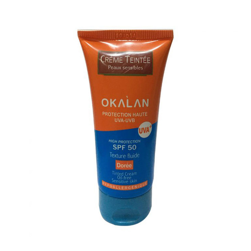 کرم ضد آفتاب رنگی اوکالان SPF 50 مدل Peaux مناسب پوستهای حساس حجم 50 میلیلیتر کرم ضد آفتاب رنگی اوکالان SPF 50 مدل Peaux مناسب پوستهای حساس حجم 50 میلیلیتر