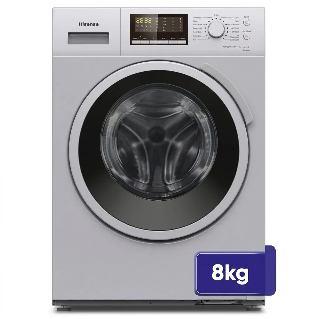 ماشین لباسشویی 8 کیلوگرم اتوماتیک هایسنس مدل WFH8012DS