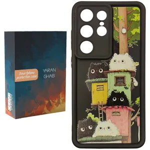 کاور قاب یاران مدل cat مناسب برای گوشی موبایل سامسونگ Galaxy S23 Ultra