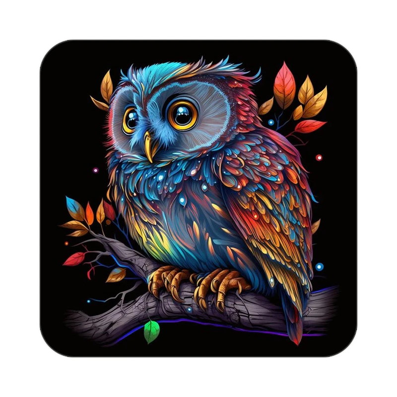 زیر لیوانی کاکتی طرح حیوانات رنگی مدل mp25921