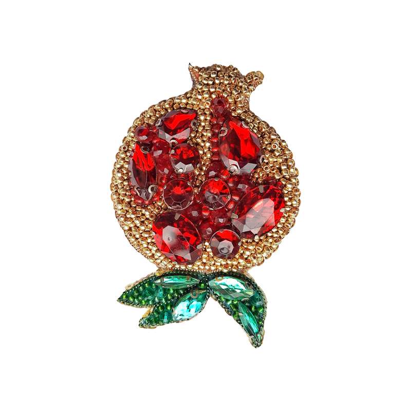 گل سینه زنانه مدل انار