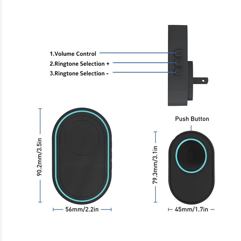 زنگ بی سیم تویا مدل PST_db2