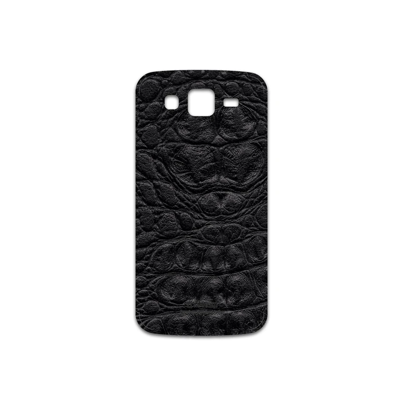 برچسب پوششی ماهوت مدل Black-Crocodile-Leather مناسب برای گوشی موبایل سامسونگ Galaxy Grand 2