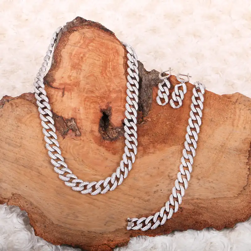 نیم ست نقره زنانه مدل A-0011